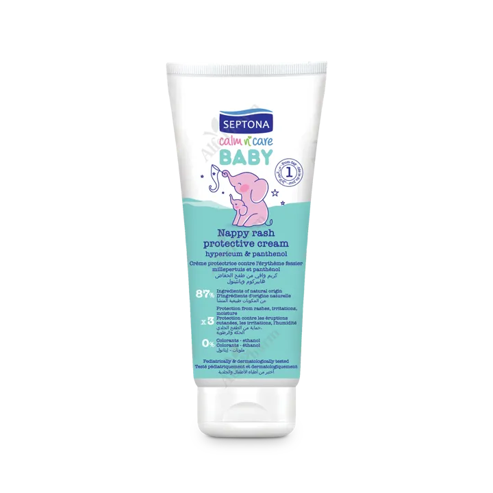 SEPTONA BABY NAPPY RASH PROTECTIVE CREAM HYPERICUM & PANTENOL CREAM 100ML - Image 2