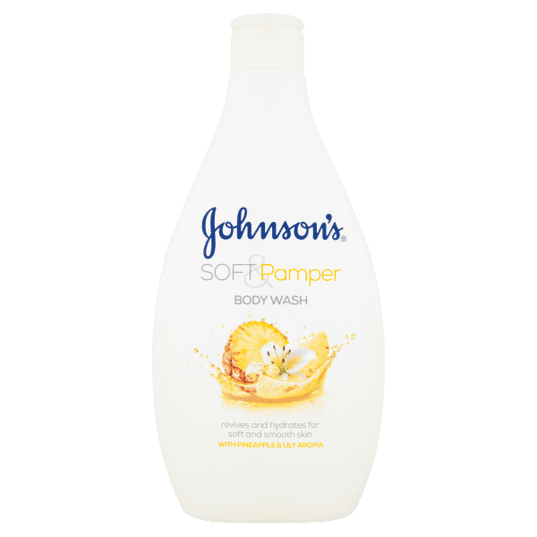 JOHNSONS SOFT PAMPER BODY WASH WITH ROSE WATER