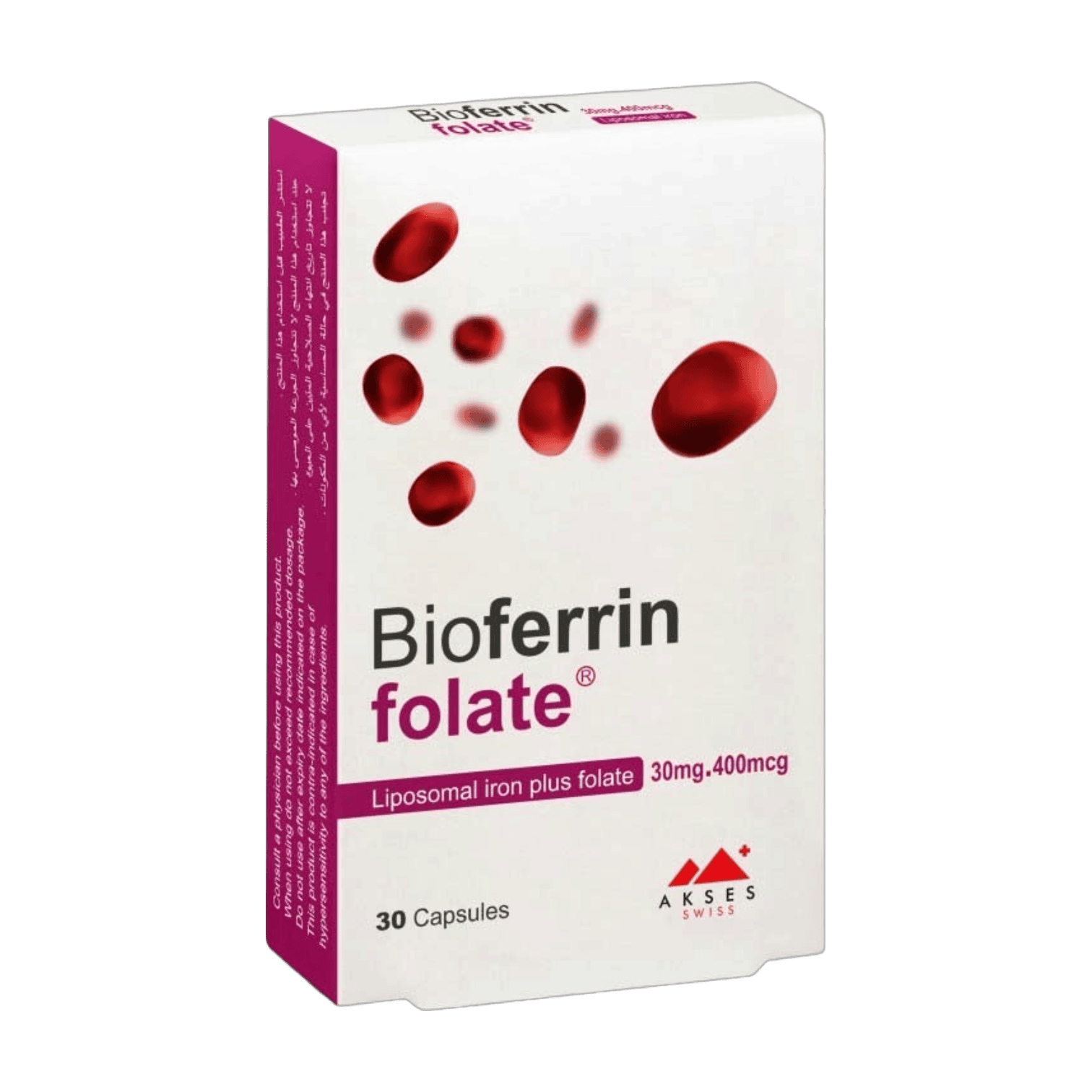 BIOFERRIN FOLATE 30MG/400MCG 30CAP