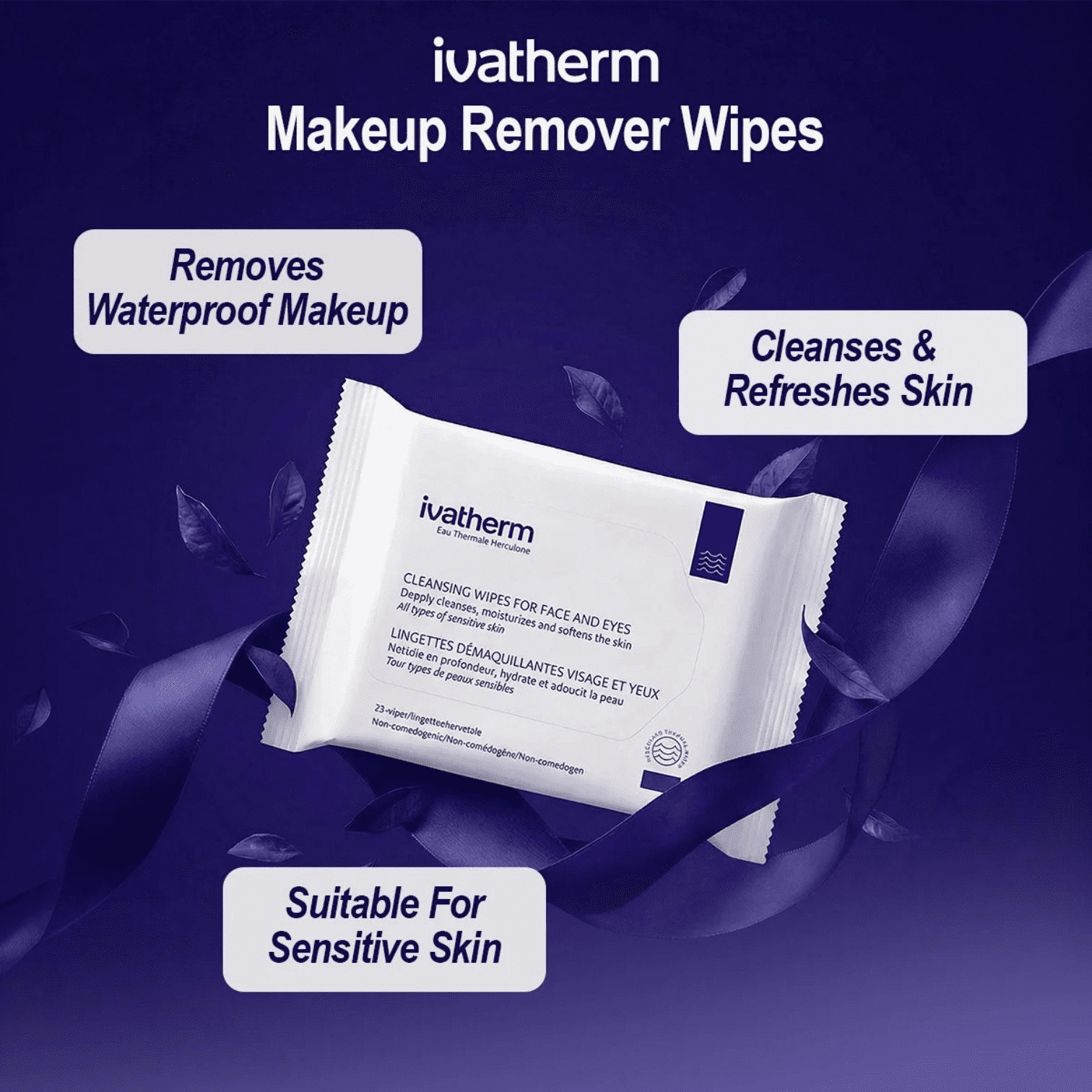 IVATHERM CLEANSING WIPES FACE&EYES - Image 2