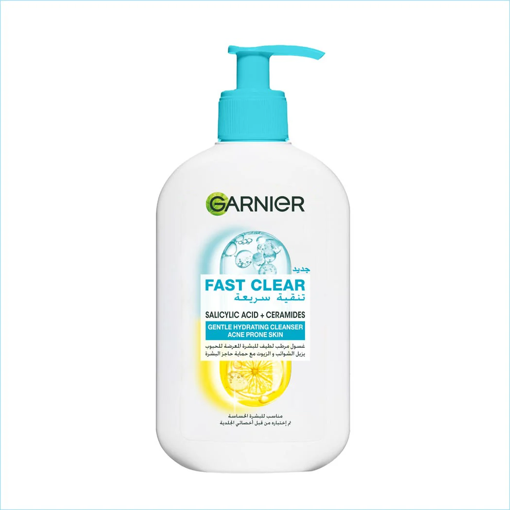 GARNIER FAST CLEANSER GEL 250ML