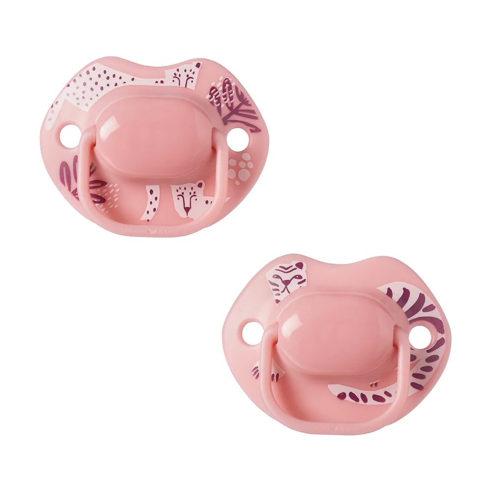 TOMMEE TIPPEE MODA MIDNIGHT JUNGLE SOOTHER 0-6M 2PCS PINK - Image 3