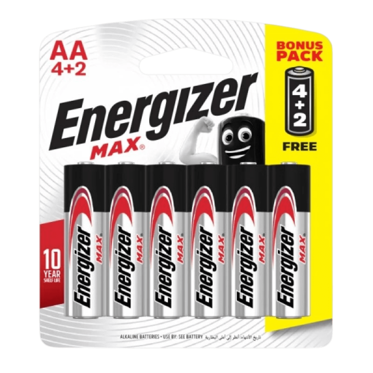 ENERGIZER AA 4+2 FREE لا يجزء