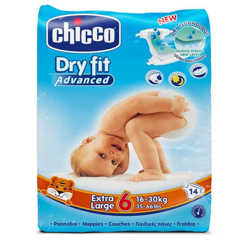CHICCO DRY FIT PLUS 6 14 DIAPERS