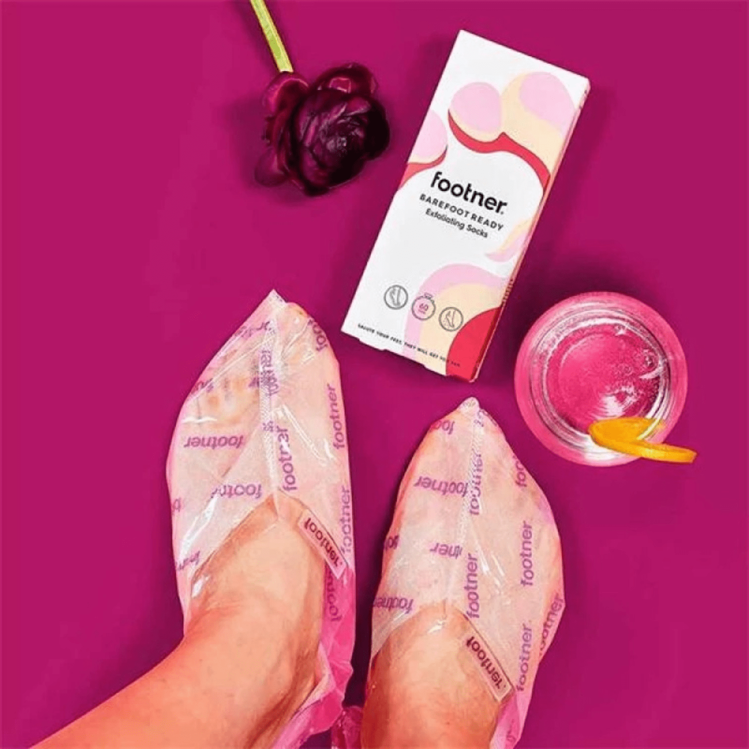FOOTNER EXFOLIATING HEEL SOCKS - Image 2