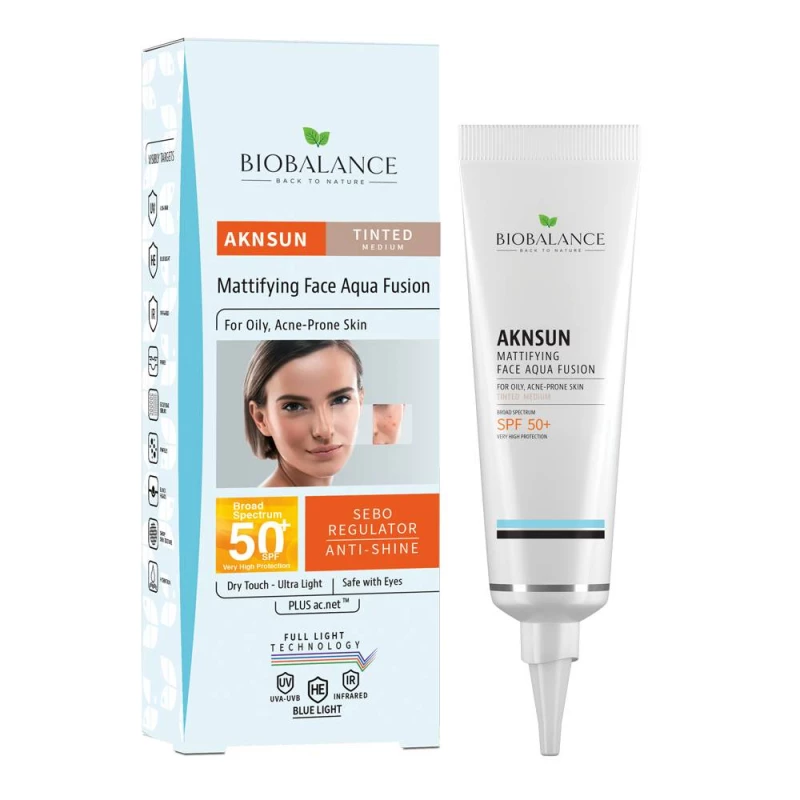 BIO BALANCE SUNSCREEN AKNSUN TINTED SPF50+ 40ML