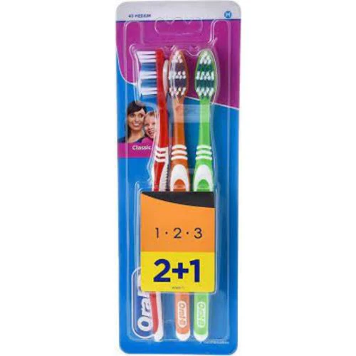 ORAL-B CLASSIC MED 2+1 FREE T.B
