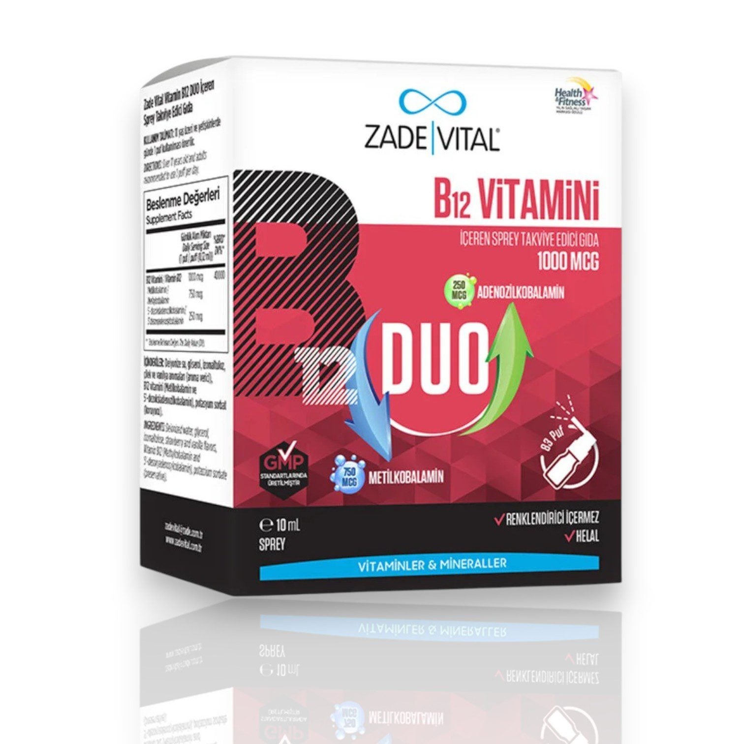 ZADE VITAL VITAMIN B12 1000MCG 100CAP