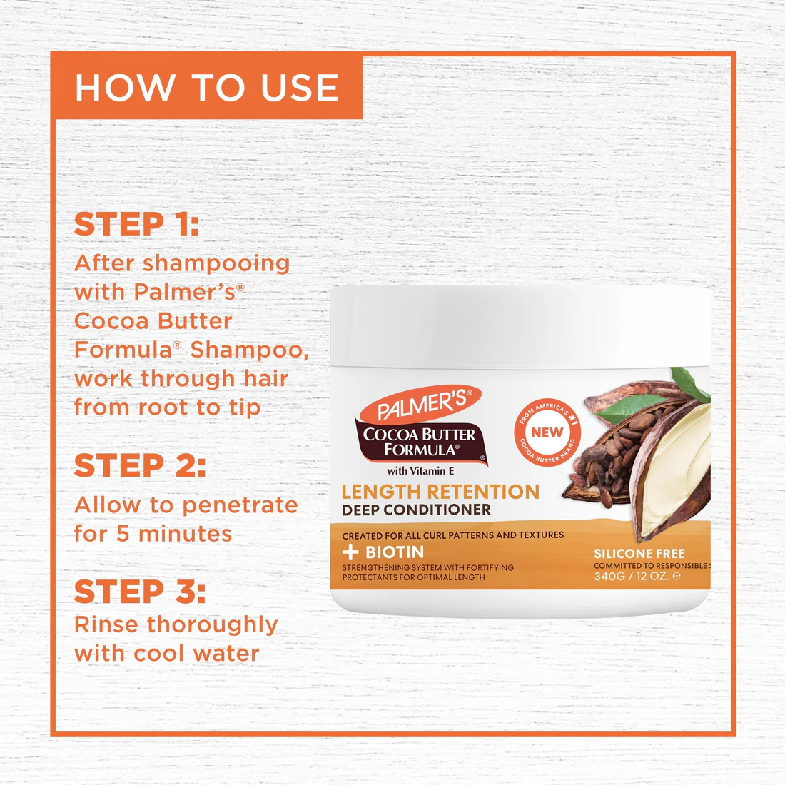 PALMER-S COCOA BUTTER DEEP CONDITIONER 340G - Image 2