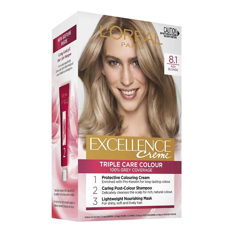 LOREAL HAIR COLOR EXCELLENCE CREME 8.1