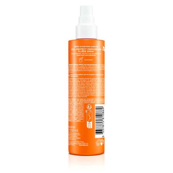 VICHY SUNSCREEN CAPITAL SOLEIL SPF50+ FLUID SPRAY 200ML - Image 2