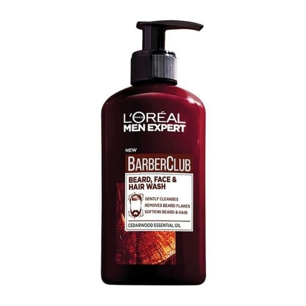 LOREAL MEN EXPERT BARBER CLUB BEARD, FACE & HAIR WASH 200ML