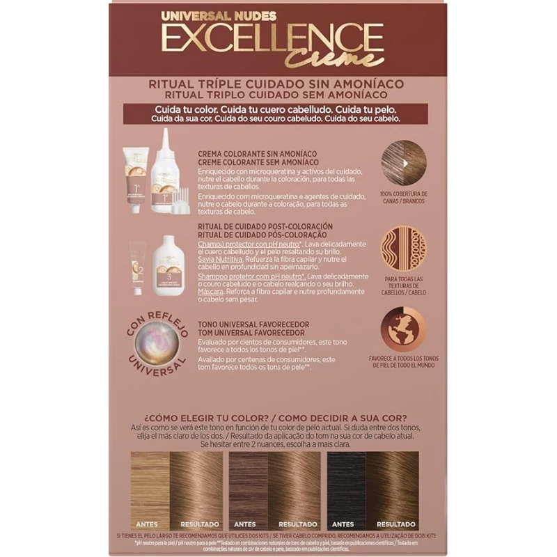 LOREAL HAIR COLOR EXCELLENCE CREME 7U - الصورة 2