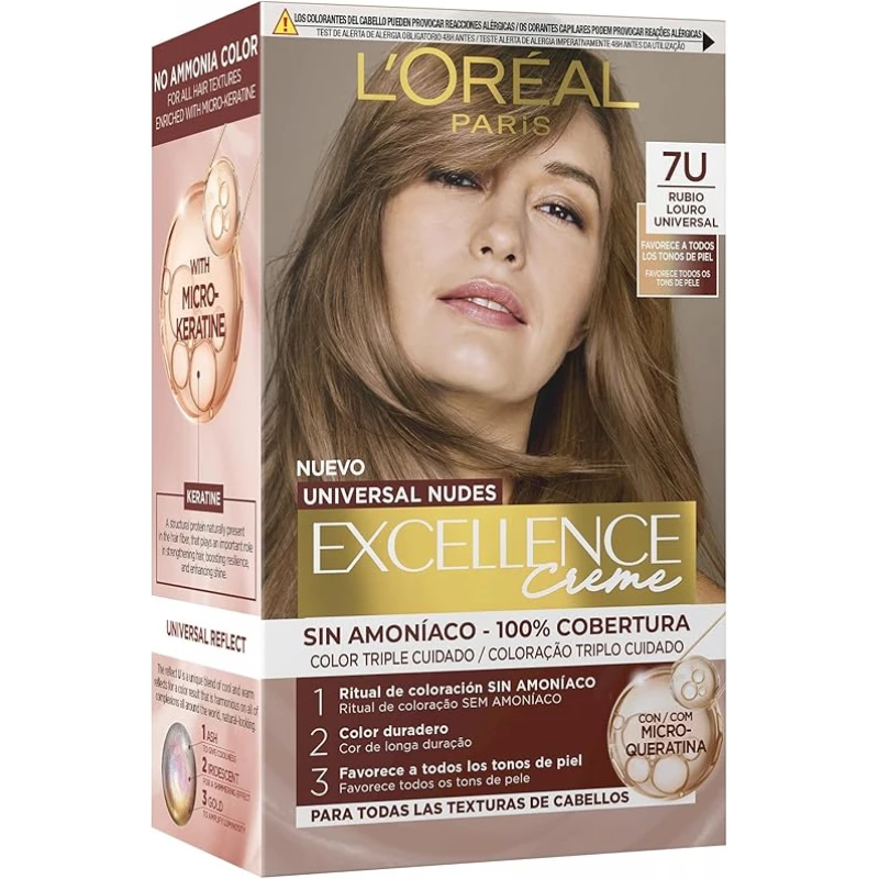 LOREAL HAIR COLOR EXCELLENCE CREME 7U