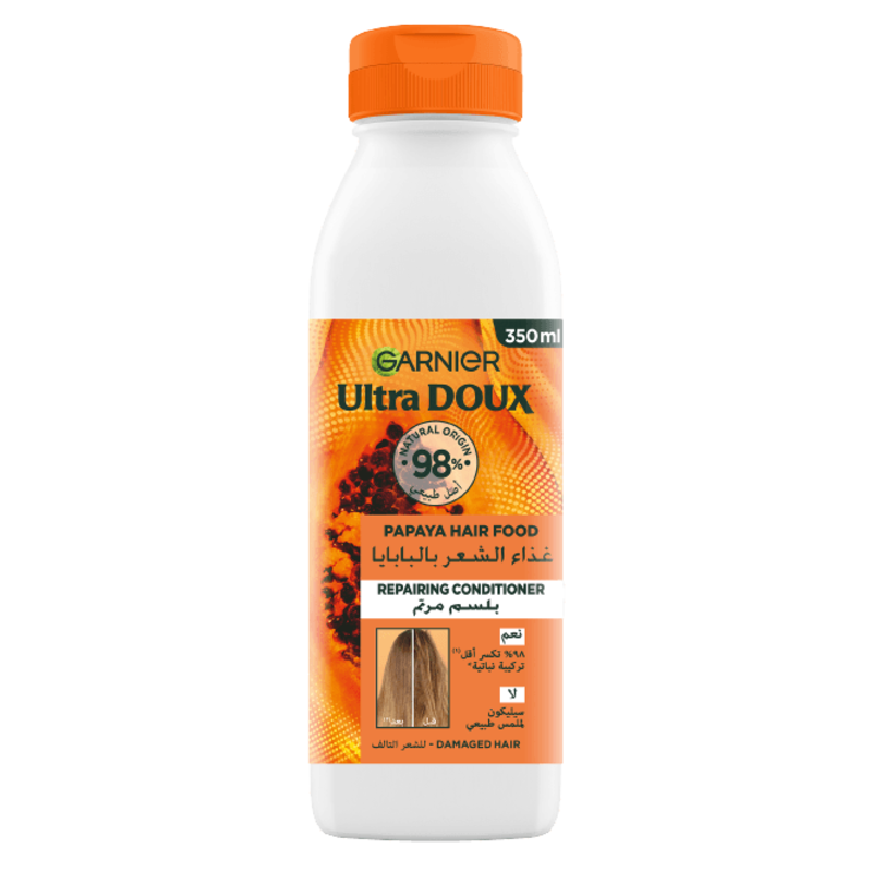 GARNIER ULTA DOUX HAIR FOOD PAPAYE CONDITIONER 350ML