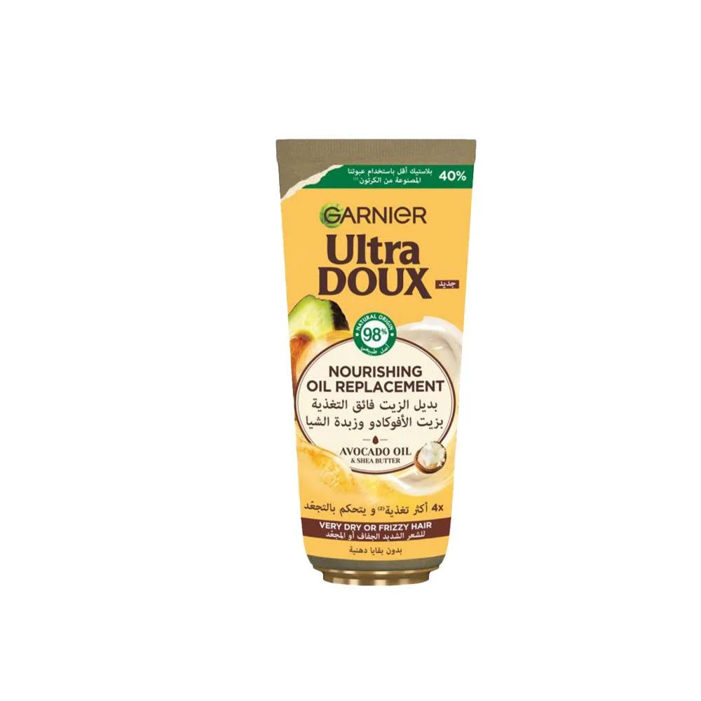 GARNIER ULTRA DOUX AVOCADO OIL & SHEA BUTTER OIL REPLACMENT 200ML