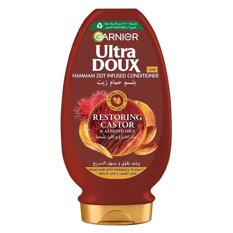 GARNIGR ULTRA DOUX RESTORING CASTOR OIL CONDITIONER 360ML