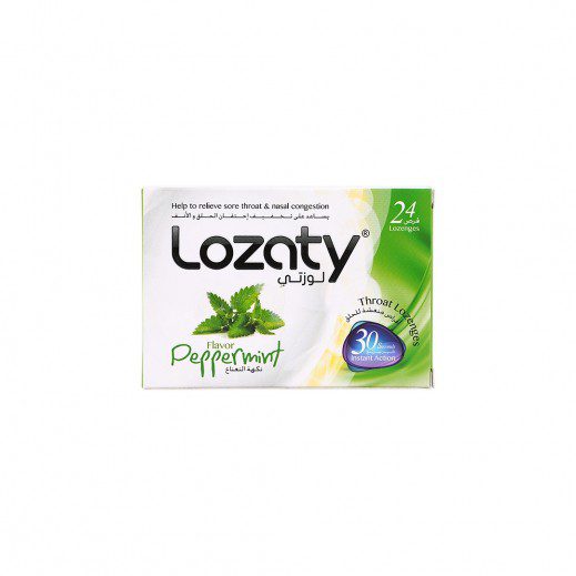 LOZATY PEPPERMINT 24 LOZENGES