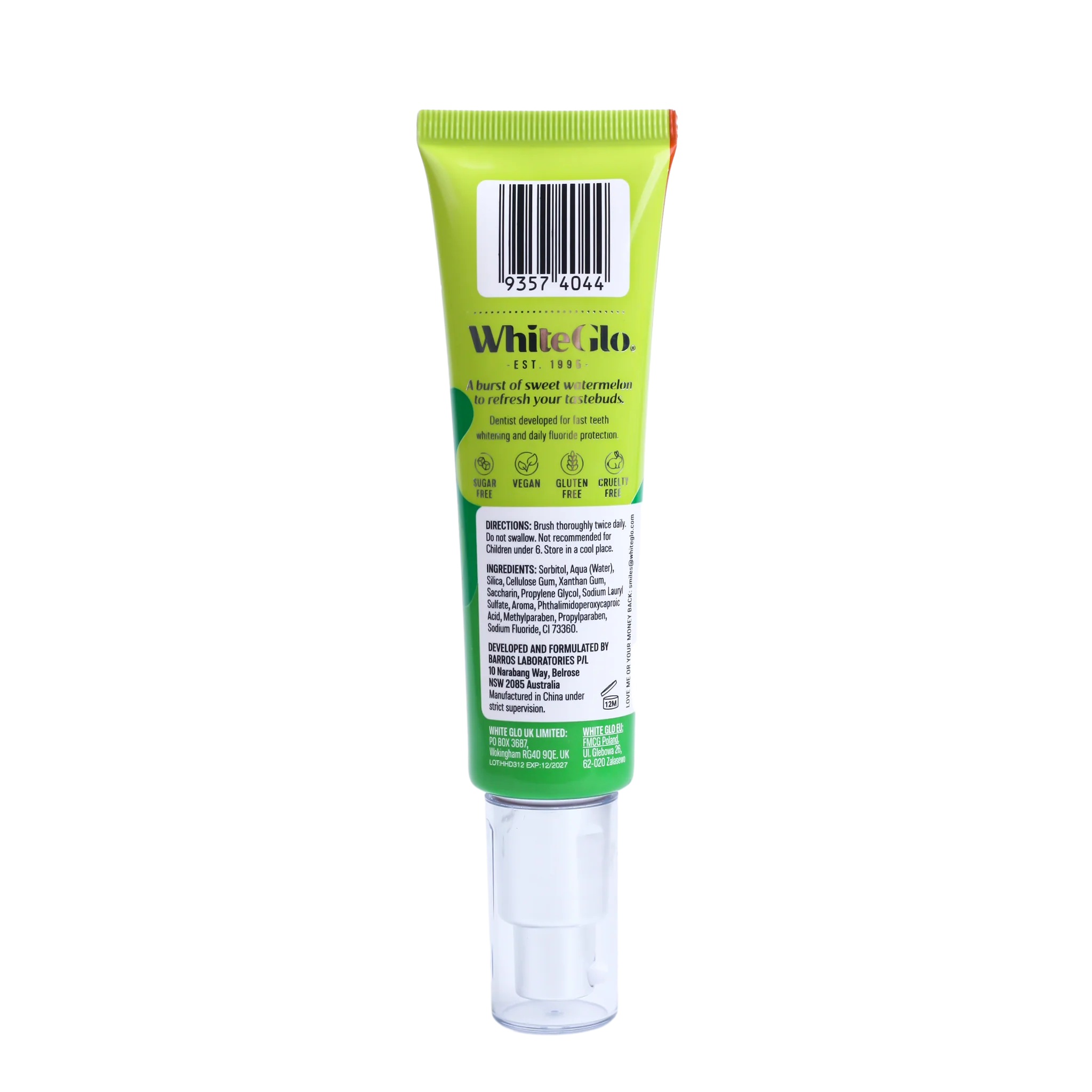 WHITE GLO JUICY WATERMELON T.P 70G - Image 2