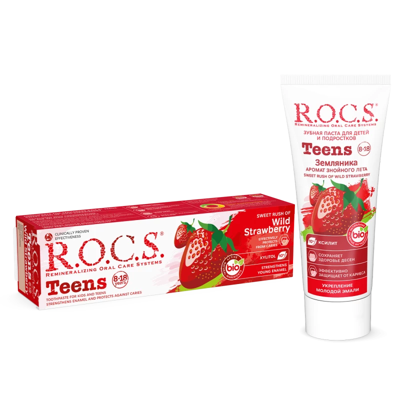 R.O.C.S TEENS SWEET RUSH OF WILD STRAWBERRY T.P 74G