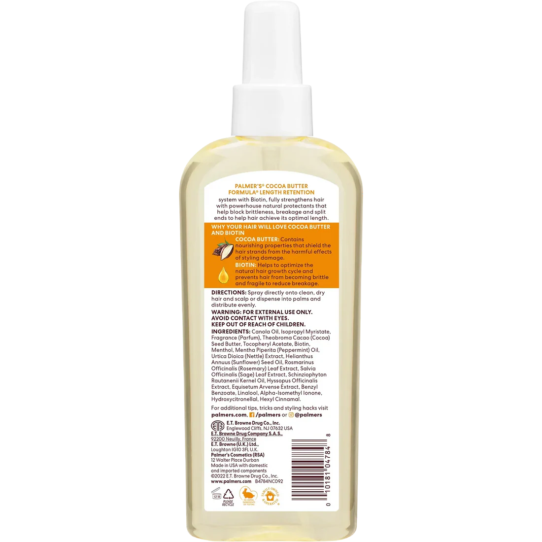 PALMER-S COCOA BUTTER HAIR & SCALP OIL SPRAY 150ML - Image 2