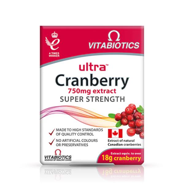 VITABIOTICS ULTRA CRANBERRY 750MG SUPER STRENGTH 30TAB