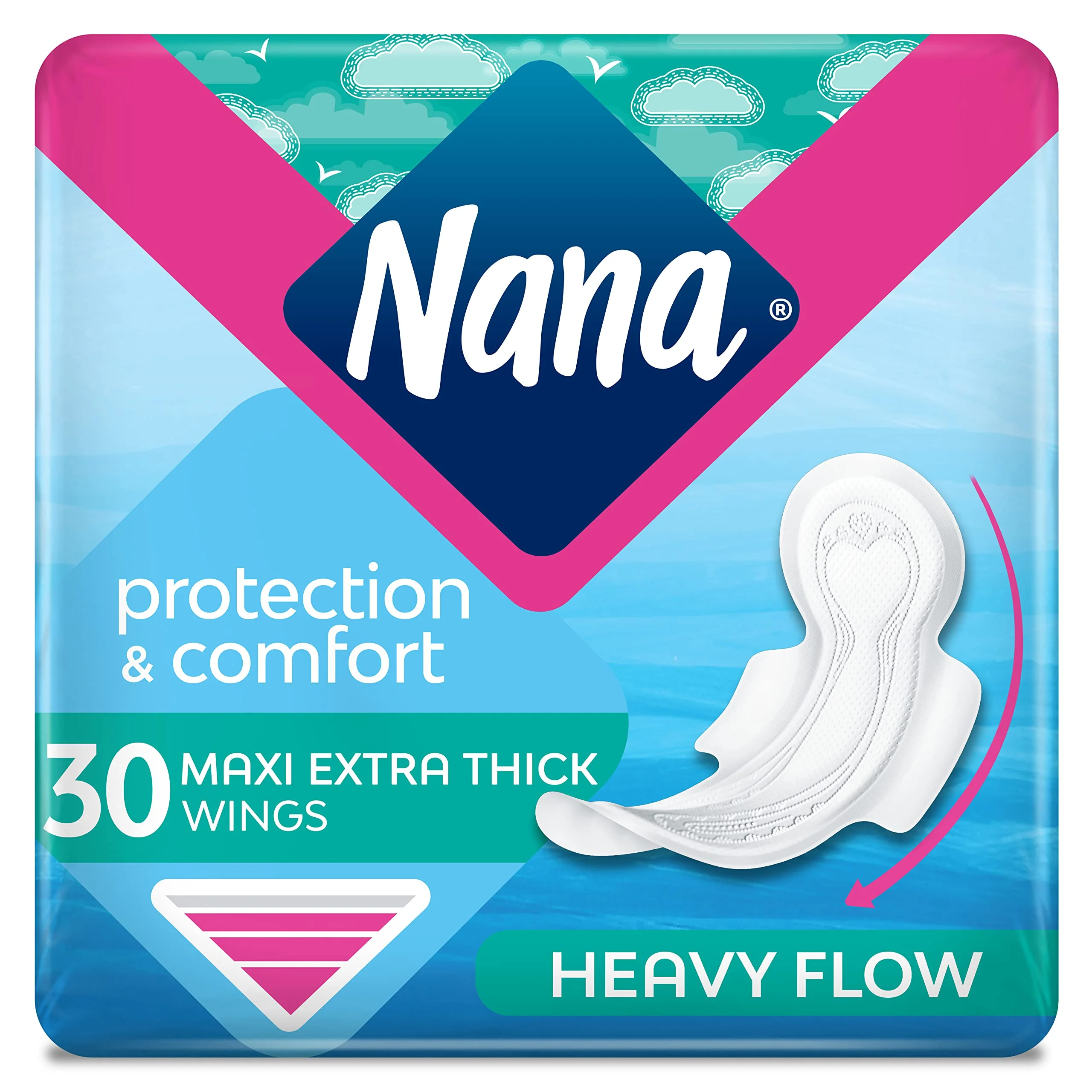 NANA MAXI THICK HEAVY FLOW 30PAD