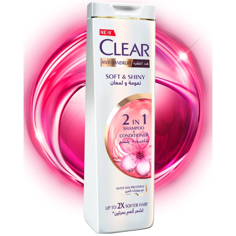 CLEAR ANTI DANDRUFF WITH SILK PROTEINS SHAMPOO 360ML - Image 2