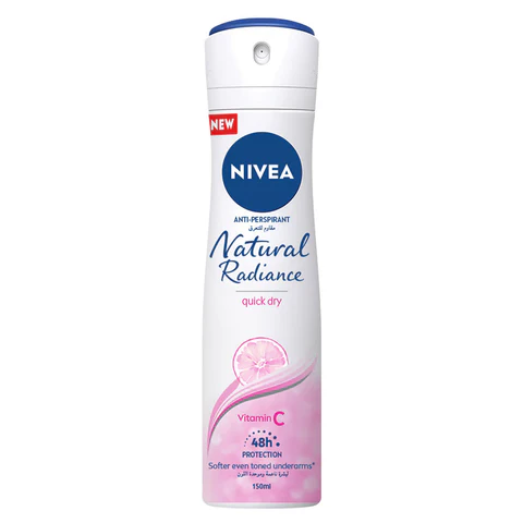 NIVEA NATURAL RADIANACE QUICK DRY WITH VIT.V SPRAY 150ML