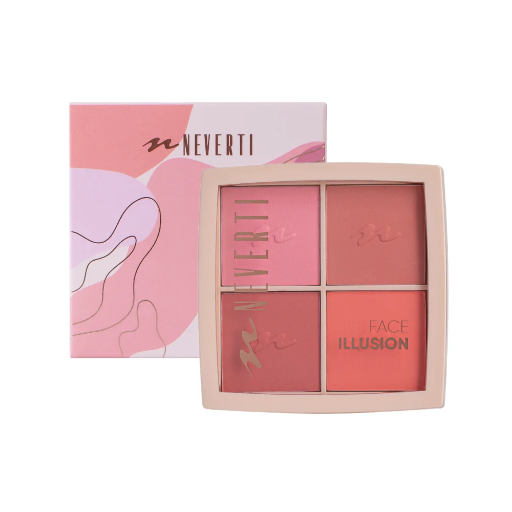 NEVERTI FACE BLUSH PALETTE NP207 - 001