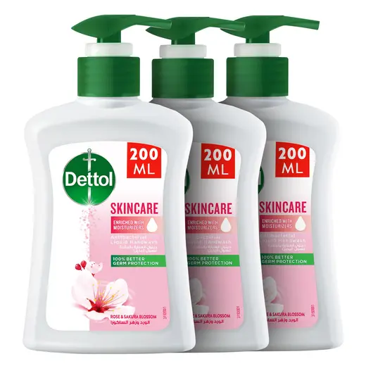DETTOL SENSITIVE LIQUID HAND WASH 200ML*3PCS OFFER