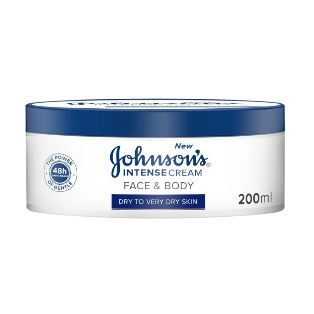 JOHNSONS INTENSE FACE& BODY CREAM, 200ML