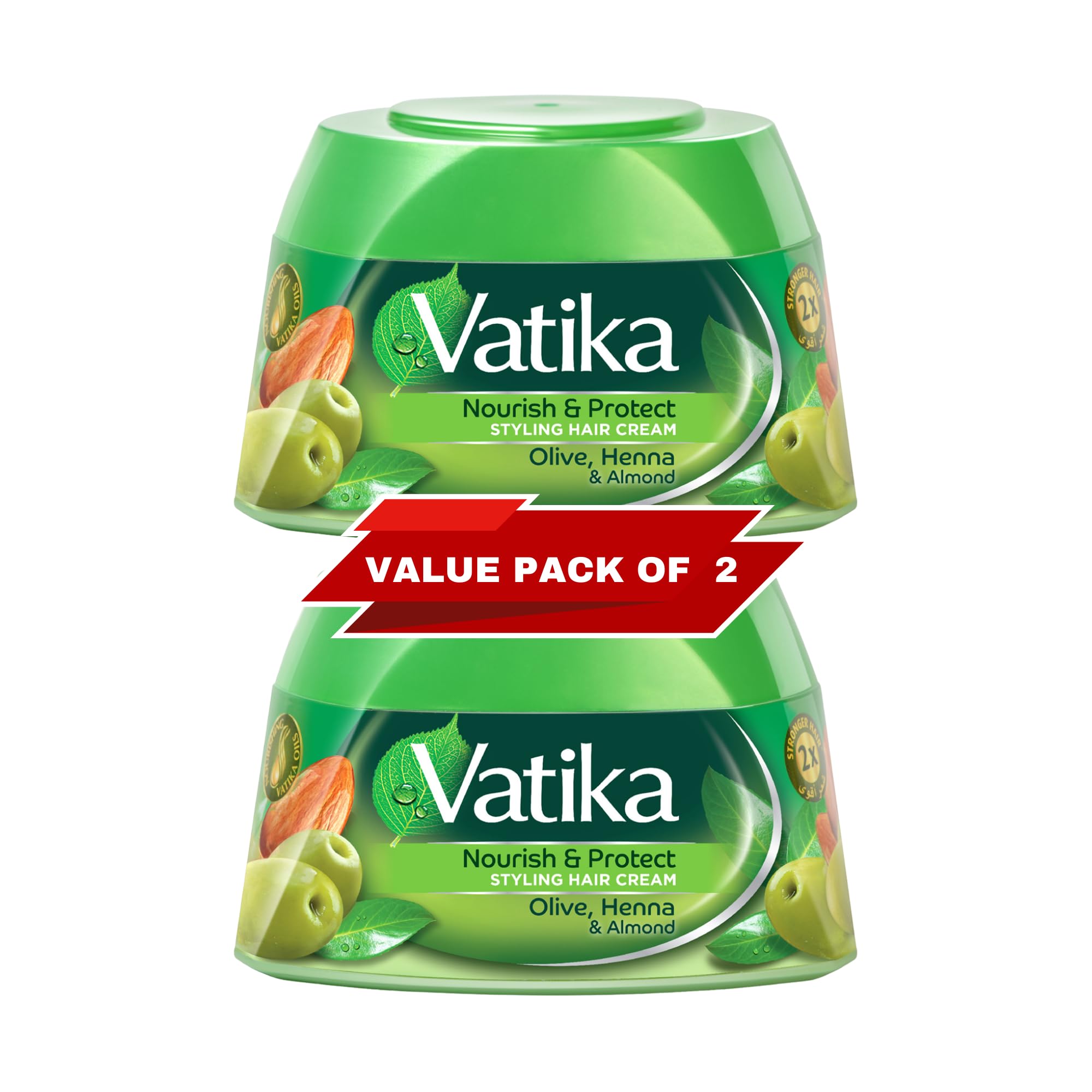 VATIKA NOURISH & PROTECT HAIR TWIN CREAM GREAN