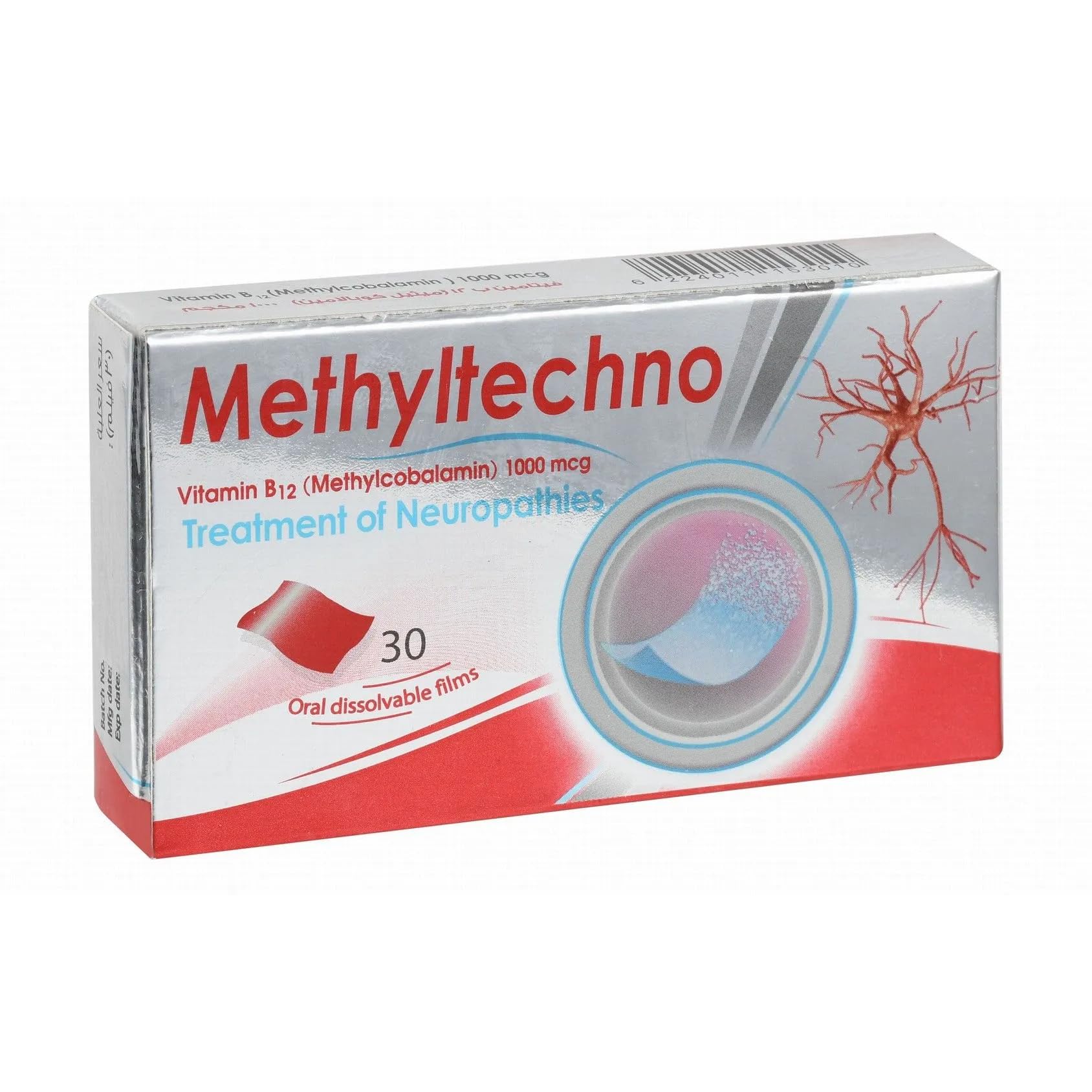 METHYLTECHNO B12 1000MCG 20 DISSOLVABLE FILMS