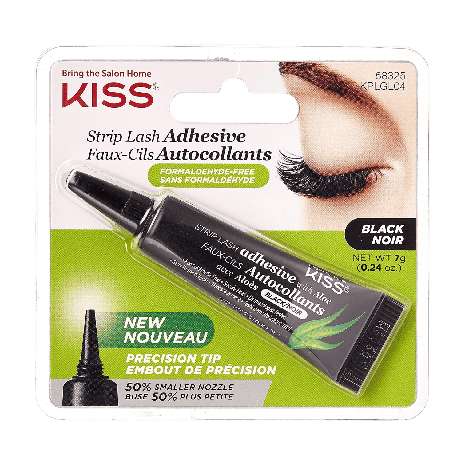 KISS KISS EVEREZ ALOE VERA ADHESIVE-LATEX BLK