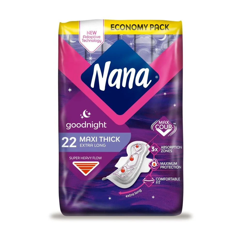NANA MAXI GOODNIGHT EXTRA LONG WINGS 22PAD