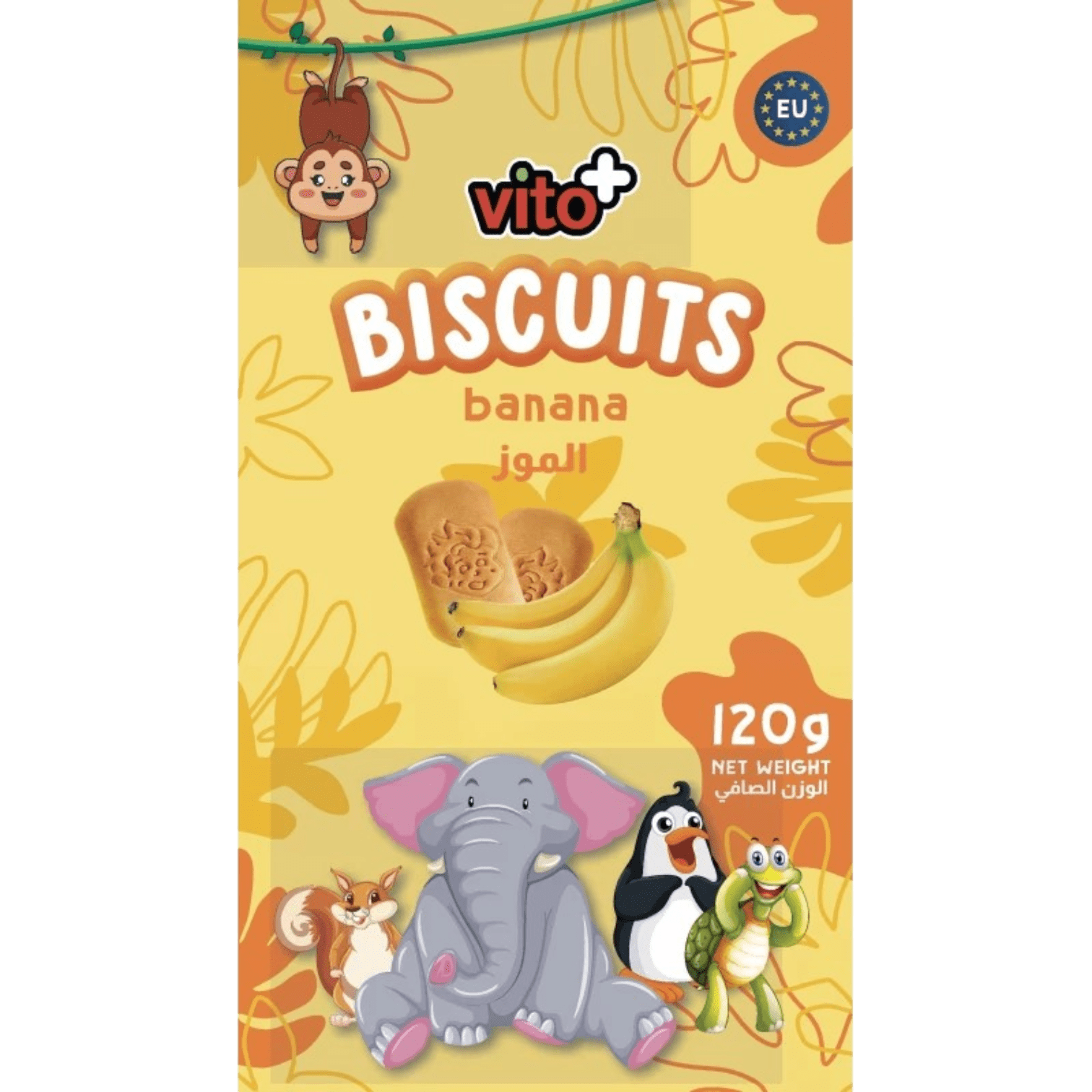 VITO+ BISCUITS BANANA 120G