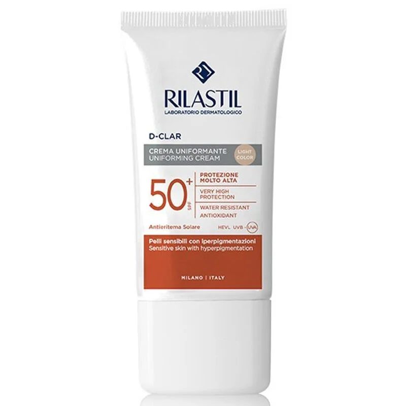 RILASTIL SUNSCREEN SPF50+ D-CLAR LIGHT COLOR CREAM 40ML