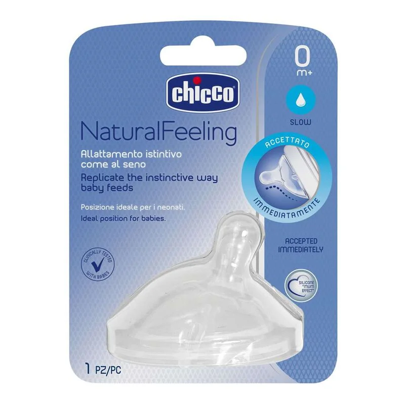 CHICCO NATURAL FEELING TEAT 0+ REGULAR FLOW