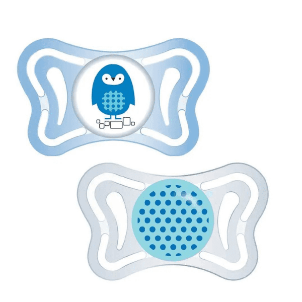 CHICCO PHYSIO FORMA LIGHT SOOTHER 2-6M BLUE 2PCS - Image 3