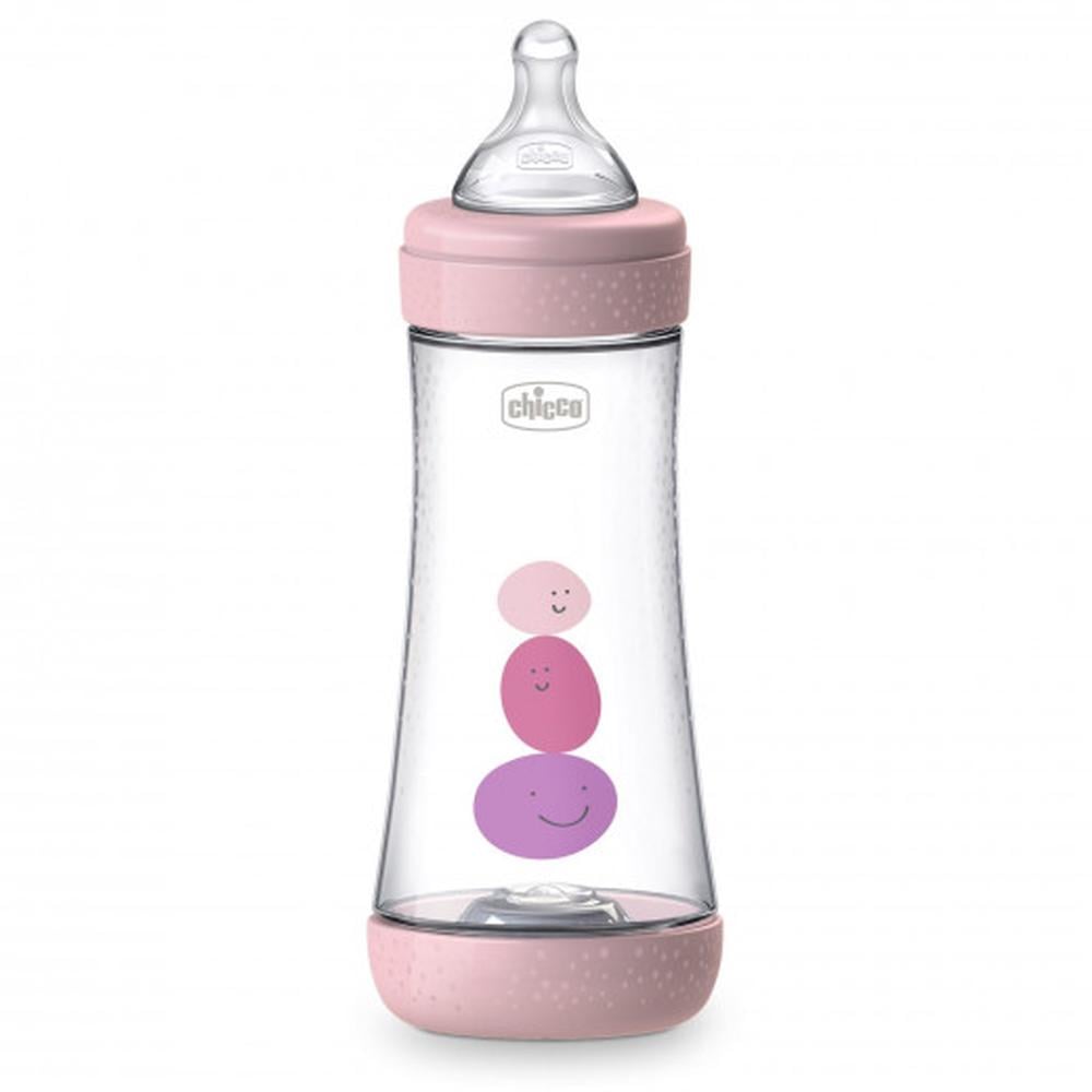 CHICCO 5 PERFECT INTUI-FLOW BOTTLE 4M+ 330ML PINK - Image 2
