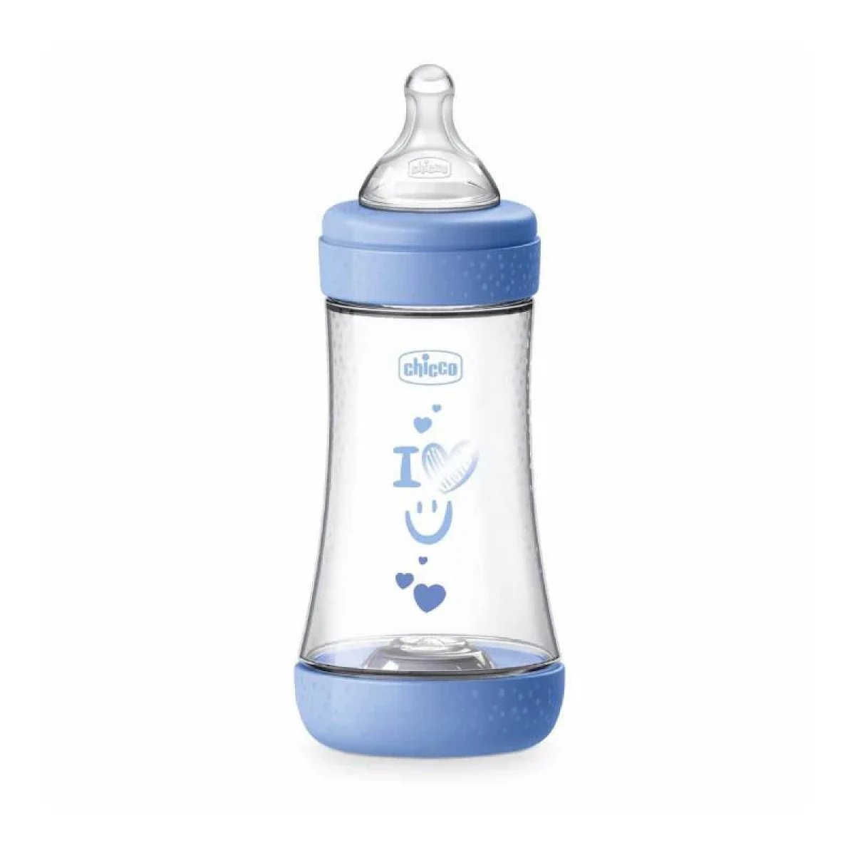 CHICCO 5 PERFECT INTUI-FLOW BOTTLE 2M+ MEDUIM FLOW 240ML BLUE - Image 2
