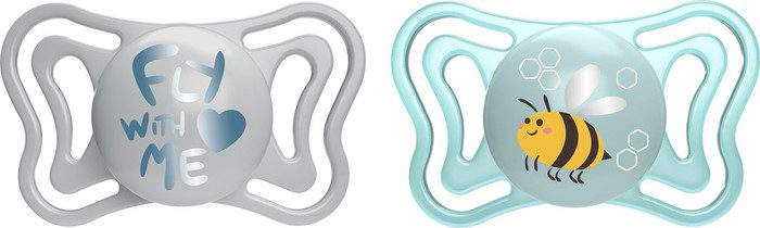 CHICCO PHYSIO FORMA LIGHT SOOTHER 2-6M 2PCS BLUE - Image 2