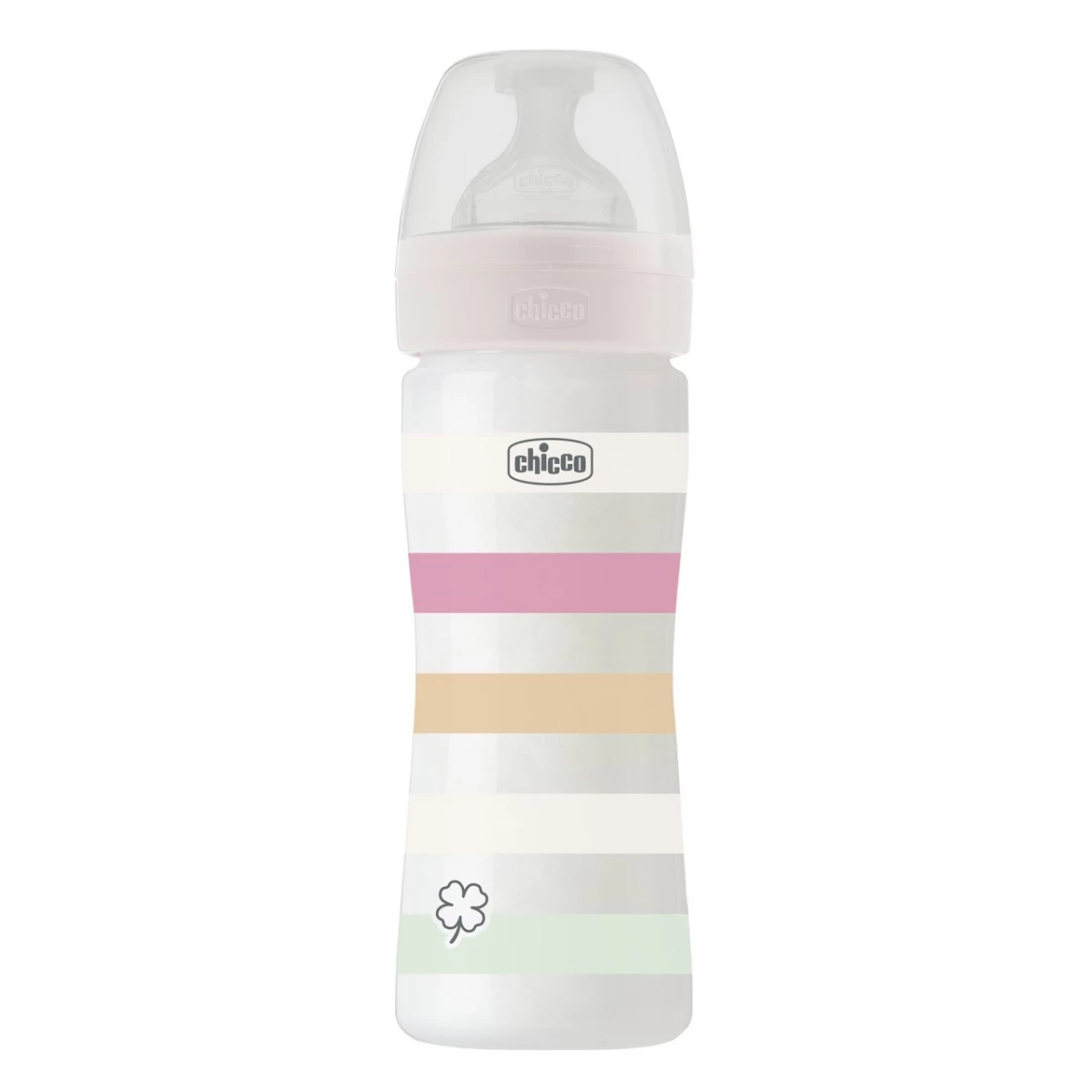 CHICCO WELL-BEING MEDUIM FLOW COLORS BOTTLE 2M+ 250ML WHITE