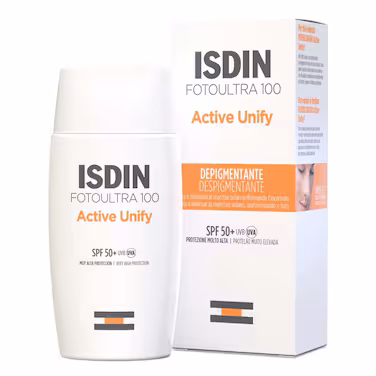 ISDIN SUNSCREEN FOTOULTRA ACTIVE UNIFY NO COLOR SPF50+ 50ML
