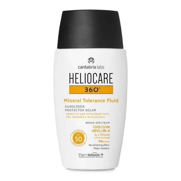 CANTABRIA LABS HELIOCARE SUNSCREEN MINERAL TOLERANCE FLUID SPF50+ 50ML