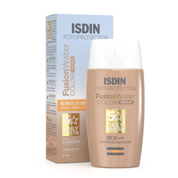 ISDIN SUNSCREEN FUSIONWATER MEDIUM COLOR SPF50+ 50ML