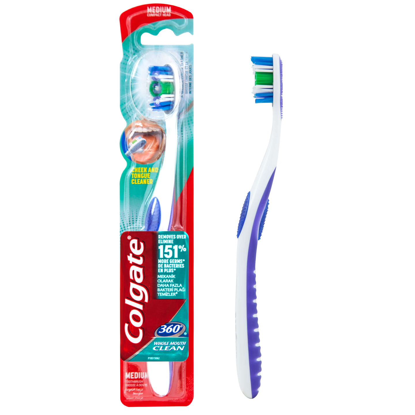 COLGATE TONGUE CLEAN MEDIUM 360 T.B