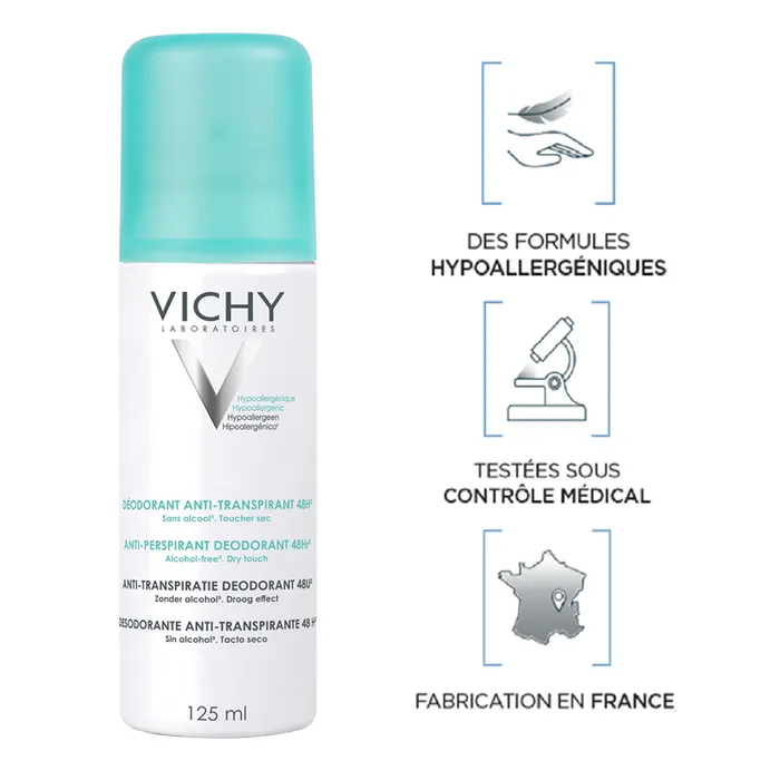 VICHY ANTI-TRANSPIRANT 48H SPRAY 125ML - Image 2