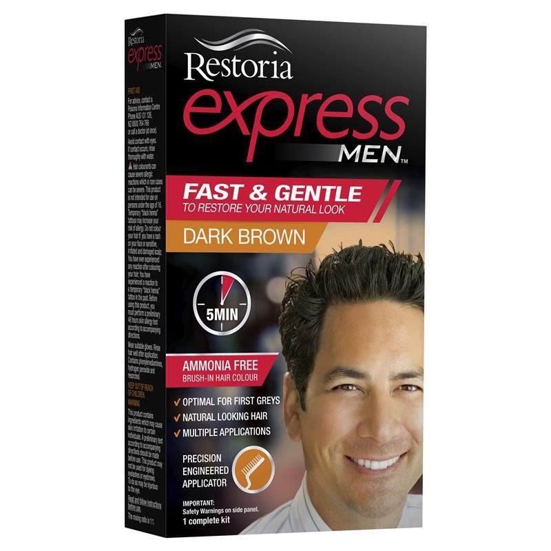 RESTORIA EXPRESS DARK BROWN HAIR COLOR FOR MEN